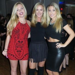 Gorgeous suede black fringe skirt